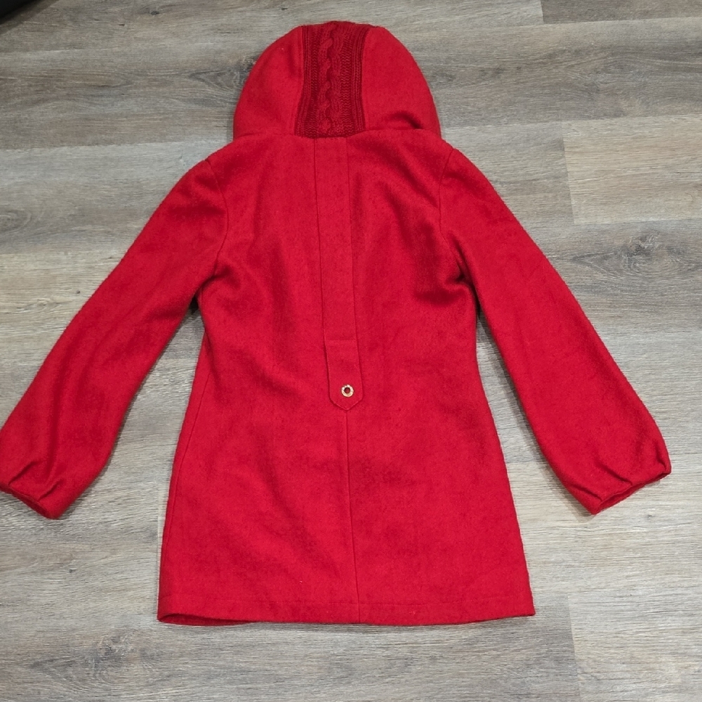 G-Star RAW Red Hooded Wool Blend Jacket | Zip Front - Picture 7 of 7